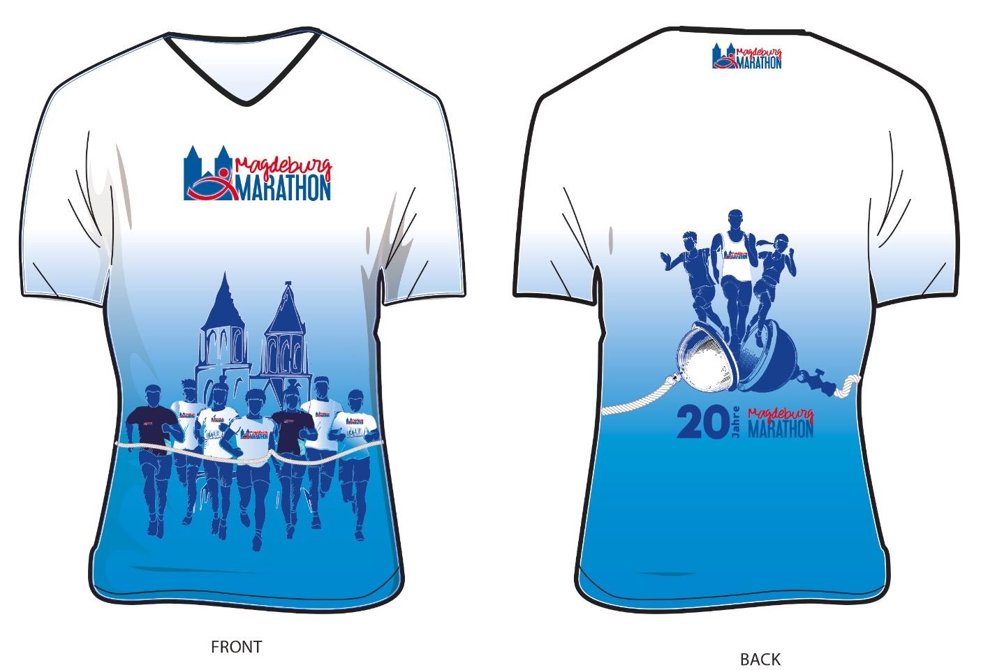Shirt 20. Magdeburg-Marathon